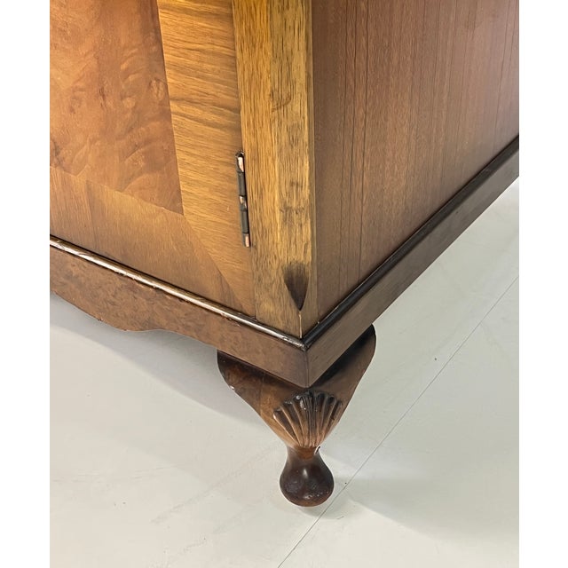 Vintage English Burl Walnut Armoire by Hunters of Derby For Sale - Image 13 of 14