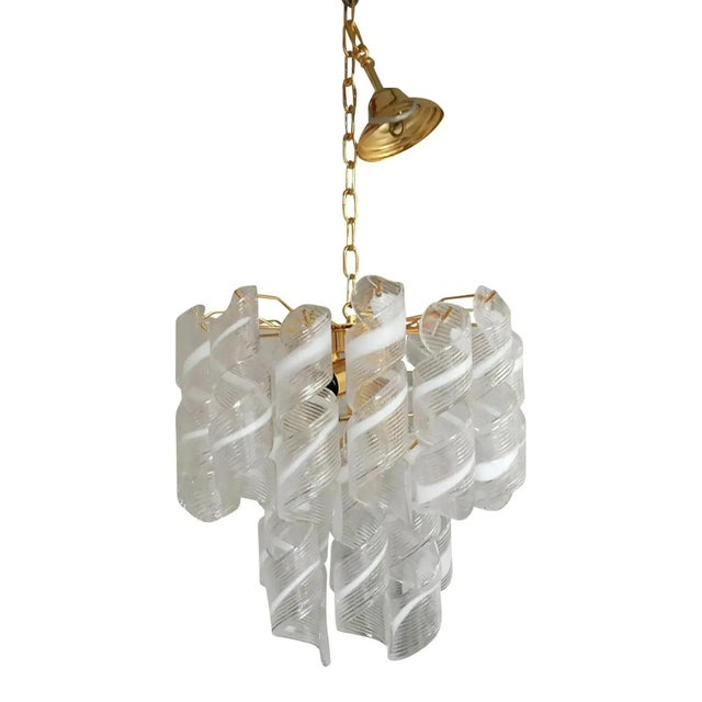 Murano Glass Virgola Chandelier by Simoeng For Sale - Image 14 of 14