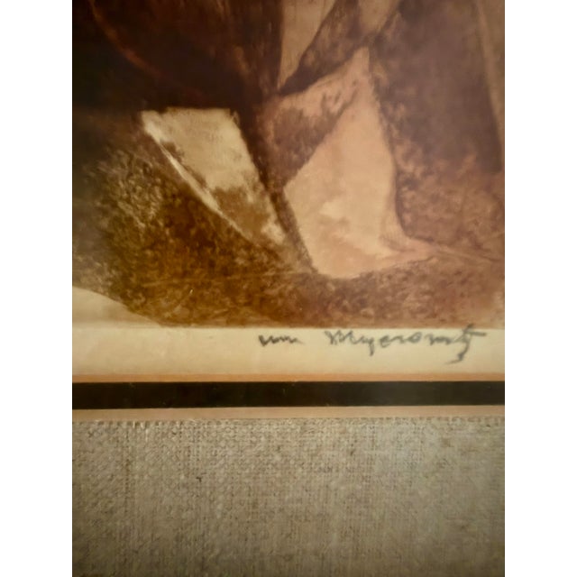 The Cellist, by William Meyerwitz Artist’s Proof Etching from the mid 1930s. William Meyerowitz (1887–1981) was an...