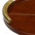 Genuine cognac leather with contrast stitching and plated metal handles is refined luxury. Whether serving cocktails or...