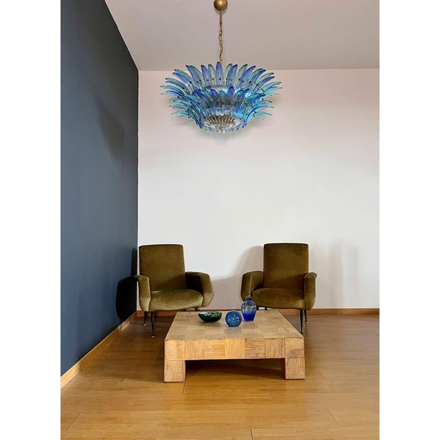 Murano Palmette Chandelier, 1990s For Sale - Image 10 of 18