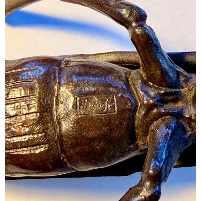 Late 19th Century Large Japanese Articulate Bronze Praying Mantis Jizai Yasunosuke Ryubundo VI For Sale - Image 5 of 14