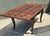 Brown Vintage Herringbone Extendable Dining Table For Sale - Image 8 of 18