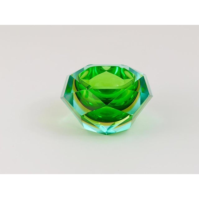 Italian Flavio Poli Colorful Faceted Diamond Ashtray by Seguso, 1960s For Sale - Image 18 of 18
