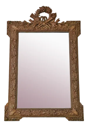 Large Gilt Overmantle Wall Mirror, 1890s