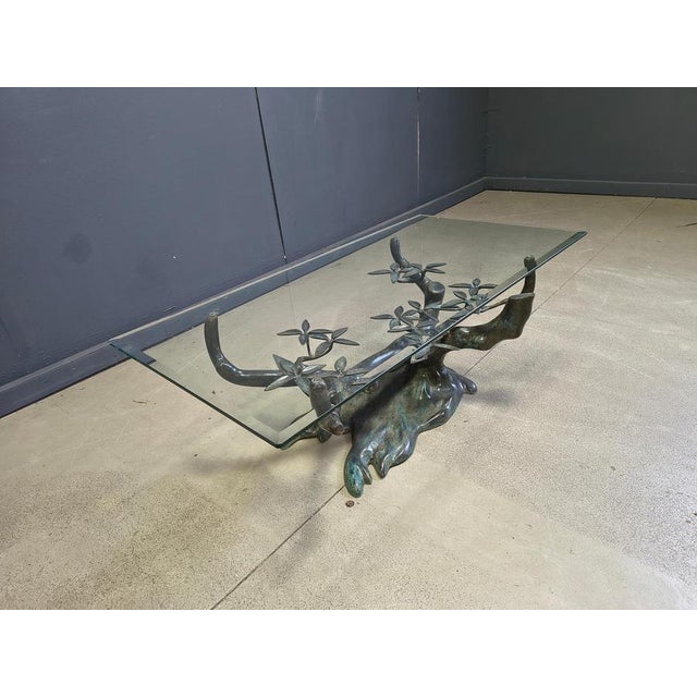 Gold Vintage Bonsai Coffee Table by Willy Daro, 1970s For Sale - Image 8 of 14