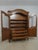 Traditional Walnut Country French Two-Door Armoire Wardrobe Cabinet For Sale - Image 3 of 18