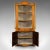 Victorian 1880s Antique Victorian Dutch Satinwood Showcase Corner Cabinet For Sale - Image 3 of 13