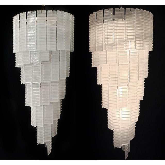 Large Murano Glass Chandeliers, Set of 2 For Sale - Image 3 of 18