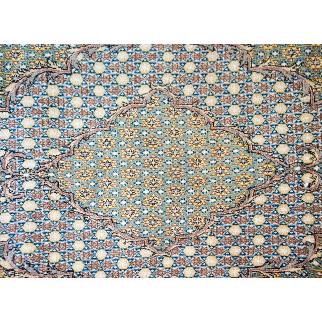 Vintage Persian Qum Rug For Sale - Image 9 of 12
