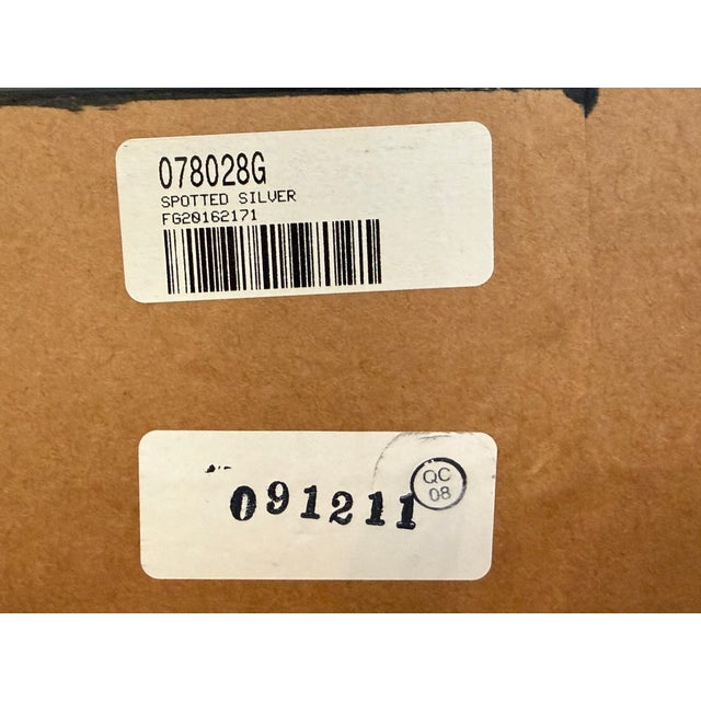 Ethan Allen Spotted Silver Leaf Mirror For Sale In Denver - Image 6 of 13