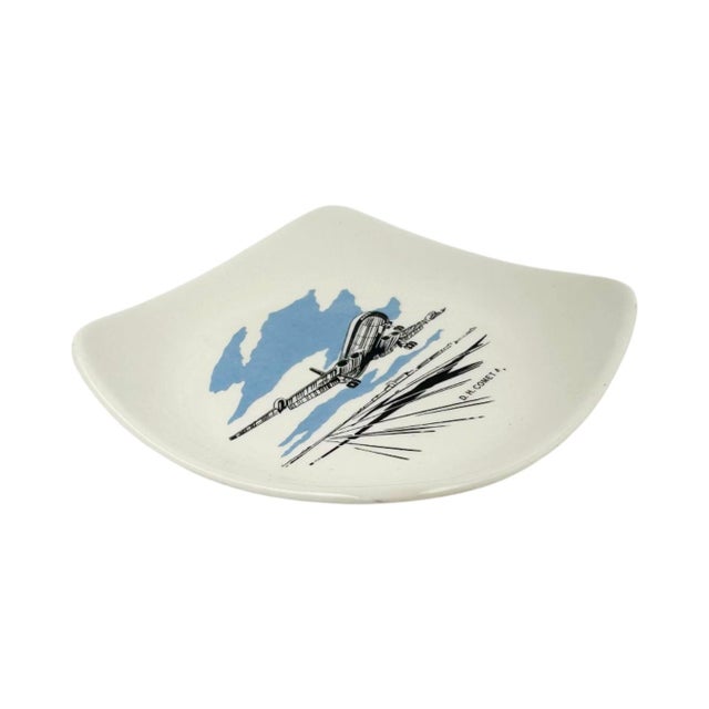 Mid-Century Modern Vintage Boac De Havilland dh.106 Comet 4 Wade Airplane Jet Ashtray For Sale - Image 3 of 10