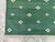 Handmade Cotton Forest Green Diamond Runner, Green and White -2.5'x12' For Sale - Image 6 of 8