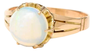 14KY Victorian Semi Crystal Opal(1.50) Ring, size 7.25