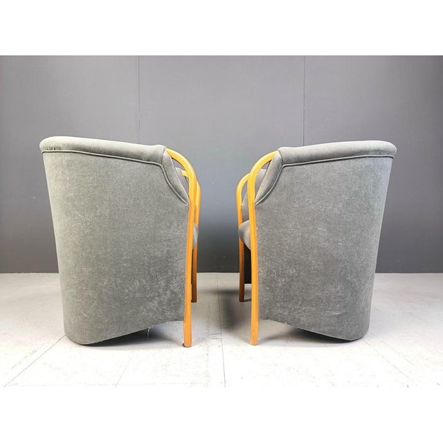 Italian Armchairs, 1980s, Set of 2 For Sale - Image 6 of 9