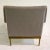 Metal 1970s Arflex Italian Brass Base Two-Tone Pepper Cream and Taupe Gray Armchair For Sale - Image 7 of 13