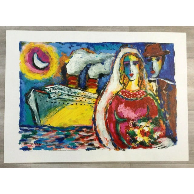 1970s Modern Unframed Midnight Cruise Zamy Steynovitz Signed Numbered Seriolithograph For Sale - Image 5 of 5
