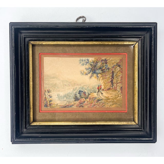 Victorian Antique George Baxter Print After John Frederick Tennant of the Wye River For Sale - Image 3 of 5