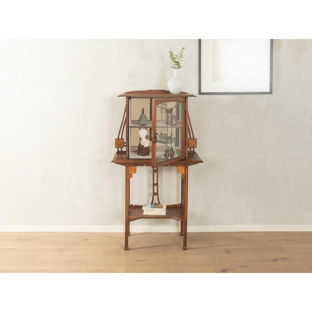 Brown Art Nouveau Display Cabinet, 1900s For Sale - Image 8 of 8
