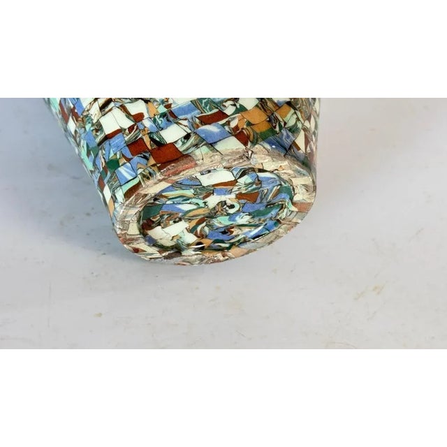 Blue Mid-Century Glazed Earthenware Vase by Jean Gerbino, France, 1960s For Sale - Image 8 of 13