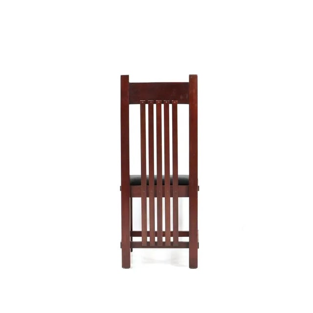 Art Deco Modernist Mahogany High Back Chair by Hendrik Wouda for Pander, 1924 For Sale - Image 6 of 11
