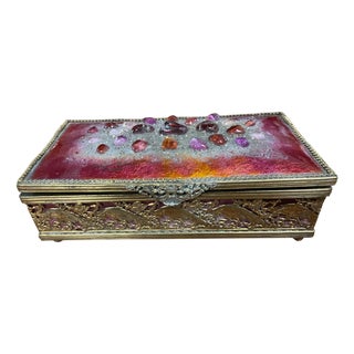 Jewelry Box by Emaux & Laiton, 1950s For Sale