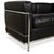 LC 2 2-Seater Sofa in Black Leather and Chrome by Le Corbusier, Pierre Jeanneret and Charlotte Perriand for Cassina For Sale - Image 6 of 15