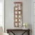 Dimensions: 14" W X 2" D X 44" H This Vintage Teak Wood Window Repurposed Wall Panel with Mirror is a captivating piece...