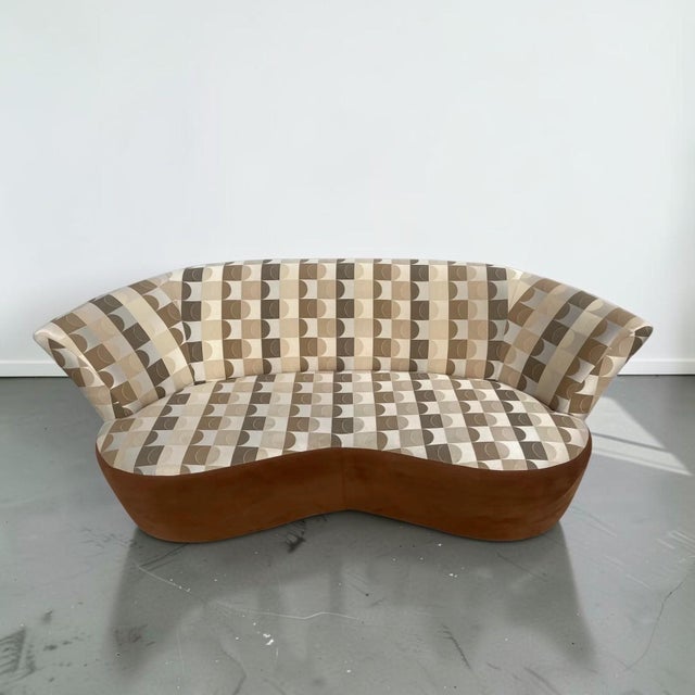 Weiman Preview Weiman Style Modern Curved Full-Back Sofa For Sale - Image 4 of 10