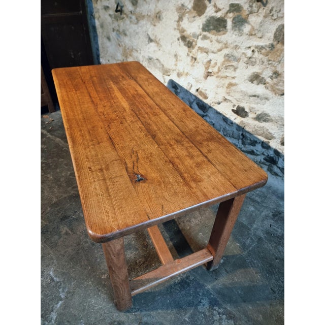 French Oak Table, 1960s For Sale - Image 11 of 18