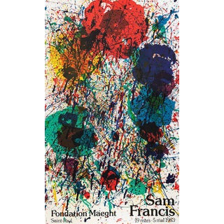 1983 Fondation Maeght Sam Francis Composition Poster For Sale