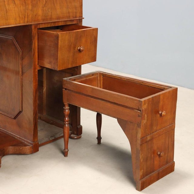 Louis Philippe Walnut and Cherry Vanity For Sale - Image 9 of 12