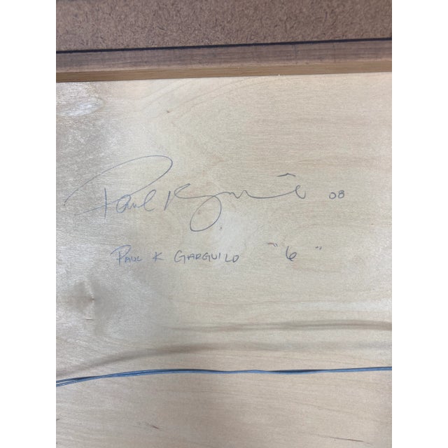 White Plaster Wall Sculpture, Framed, Signed For Sale - Image 10 of 12