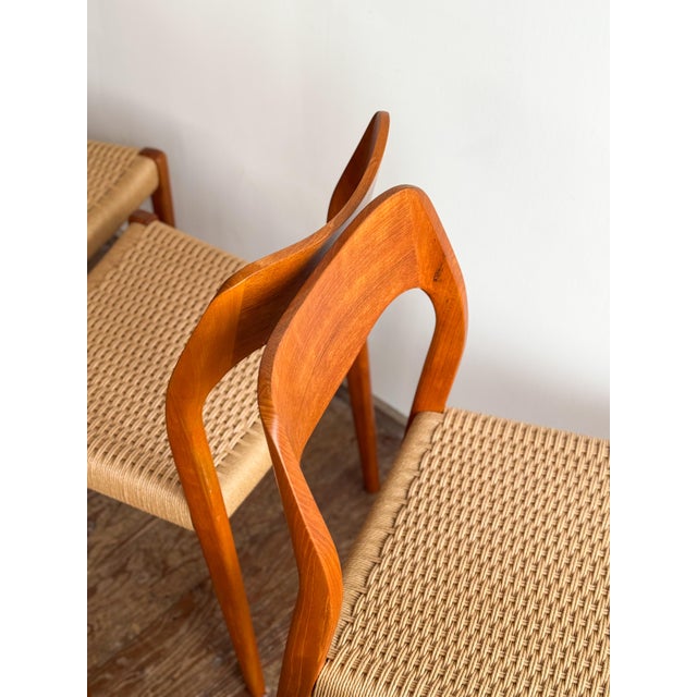Model 71 Dining Room Chairs by Niels O. Møller for J.L. Møllers, Set of 10 For Sale - Image 17 of 18