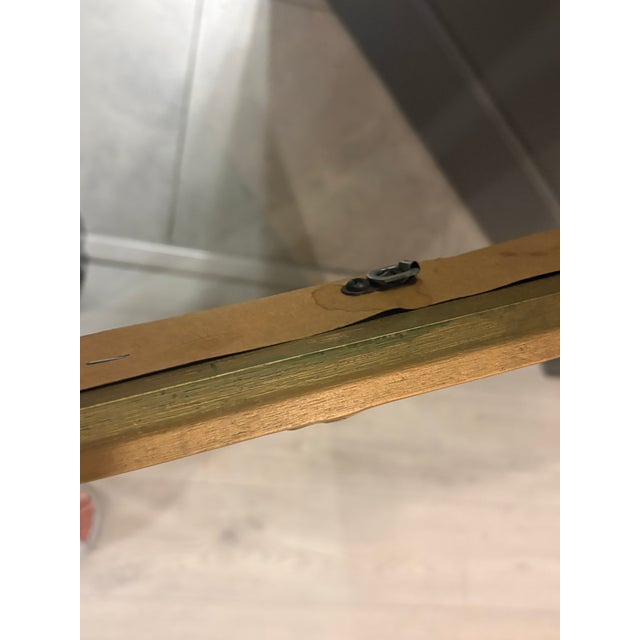 Large Vintage Ornate Baroque-Style Gold Gilt Wood Wall Mirror For Sale - Image 9 of 9