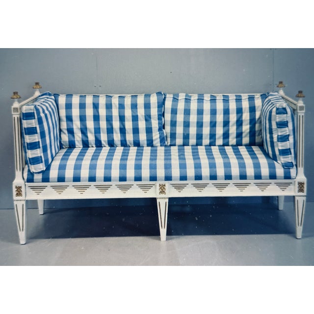 Wood Vintage Swedish Bench, 1900 For Sale - Image 7 of 7