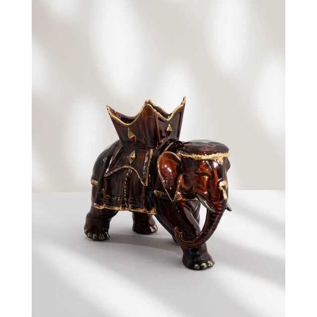 1960s French Ceramic Elephant For Sale - Image 4 of 18