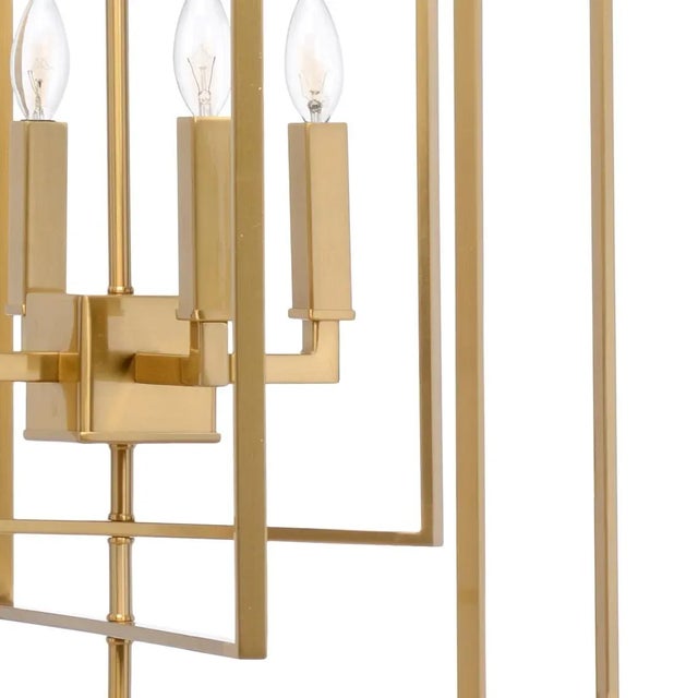 Cube Chandelier Will Bring Function And Beauty To Your Contemporary Home. Featuring Five Rectagular Iron Frames With A...