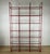 Large Bookcase in Red Painted Metal and Glass Shelves, 1970s For Sale - Image 9 of 9