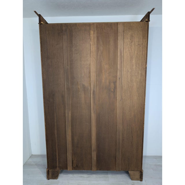 Antique Bookcase in Wood with Burl Finish, 1930s For Sale - Image 18 of 18