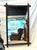 This French faux bamboo mirror is a rare find. Seldom are they found in this size and in this dark wood finish....
