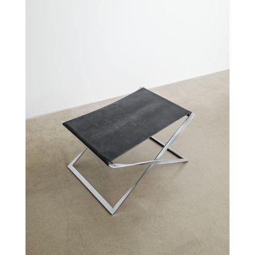 Early Danish Mid Century Folded "PK91" Stool by Poul Kjaerholm & E. Kold Christensen, 1960s For Sale - Image 3 of 7