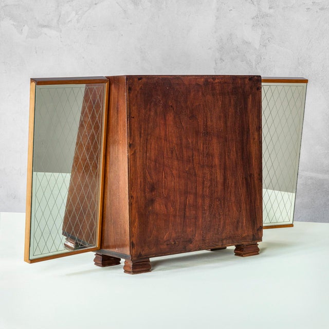 Mid-Century Modern Mobile Bar by Pietro Chiesa for Fontana Arte, 1940s For Sale - Image 3 of 7