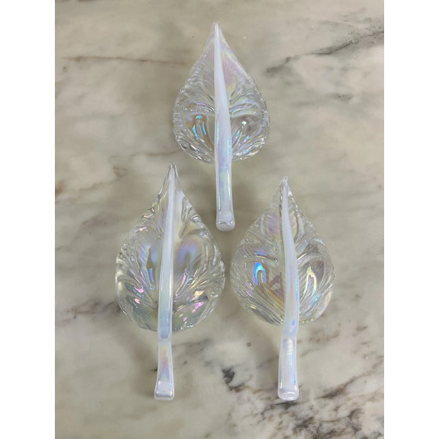 Mid-Century Hanging Light with Murano Glass Leaves, 1960s For Sale - Image 4 of 13