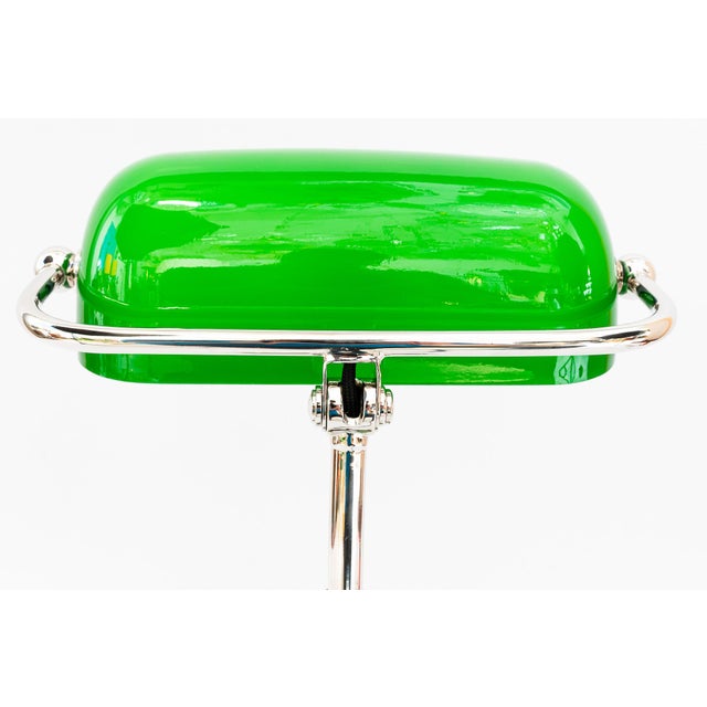 Bauhaus Nickel-Plated Swiveling Banker's Table Lamp, Germany, 1920s For Sale - Image 6 of 18
