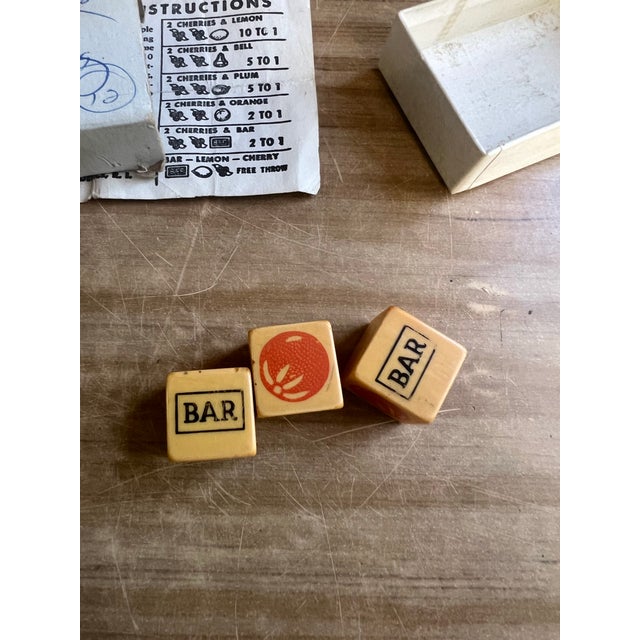 1970s Vintage Casino Themed Dice Game For Sale - Image 5 of 7