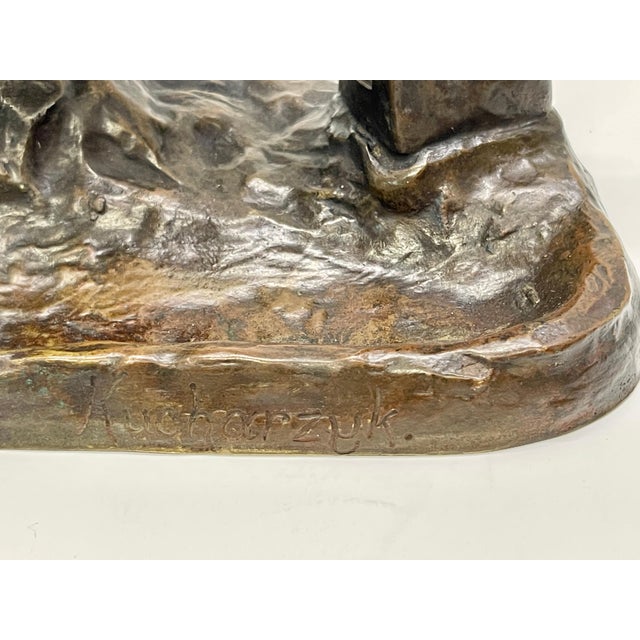 Traditional Belle Époque Bronze Game Bird Match Strike by Franciszek Jozef Kucharzyk For Sale - Image 3 of 12