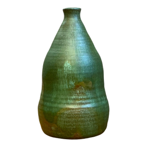 Vintage Green Glazed Studio Pottery Vase