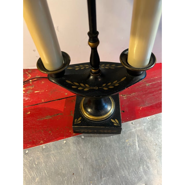 1960s Hand Painted Bouillotte Lamp For Sale - Image 4 of 10