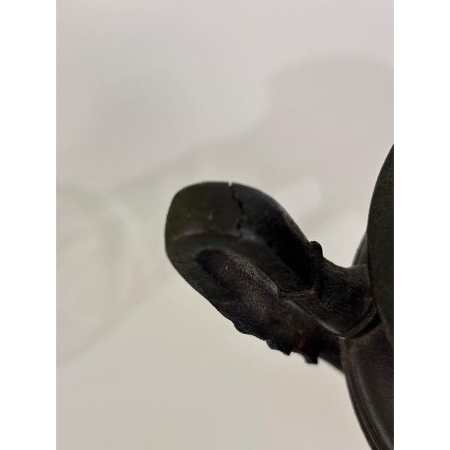 Vintage Neoclassical Cast Iron/Spelter Urns - A Pair For Sale - Image 10 of 10